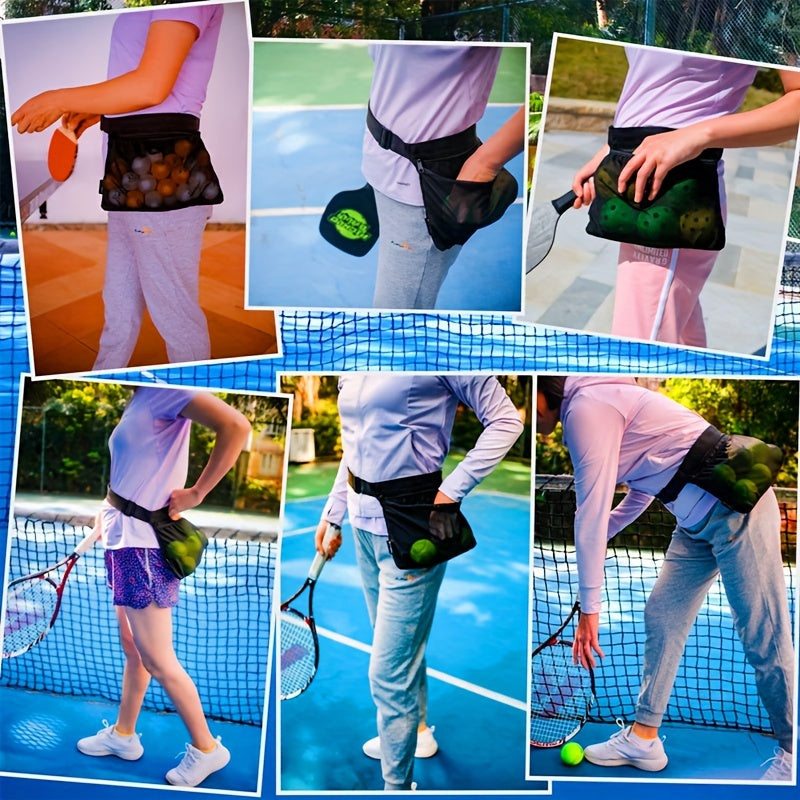 Portable Tennis Pickleball Storage Bag Waist Bag