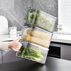 Stackable Food Preservation Box for Refrigerators