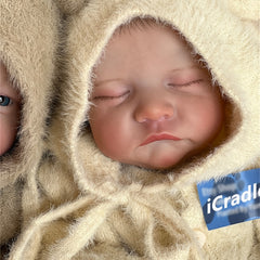19 Inch Reborn Baby Doll Twins - Awake or Sleeping - Hand Painted Skin