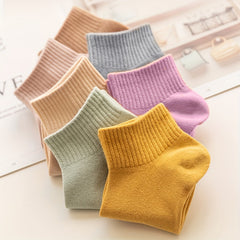 7 Pairs Women's Soft Lightweight Solid Socks Stockings & Hosiery