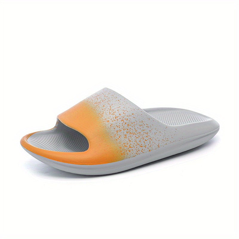 Men's Cloud Slides Casual Non Slip Pillow Slides Open Toe Shoes