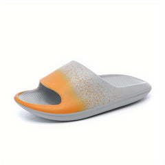 Men's Cloud Slides Casual Non Slip Pillow Slides Open Toe Shoes