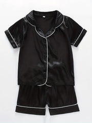 Boys Pajama Set Short Sleeve Tops & Bottoms Cozy Homewear