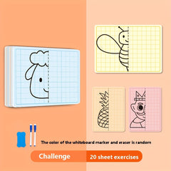 Cartoon Lattice Drawing Toys with Wipe Pen