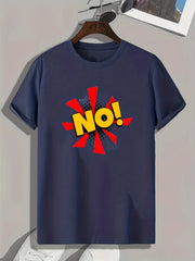 Pattern Print Men's Sports T-shirt for Fitness Activities