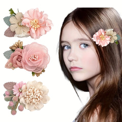 Rose Flower Hair Clips for Girls Hair Accessories