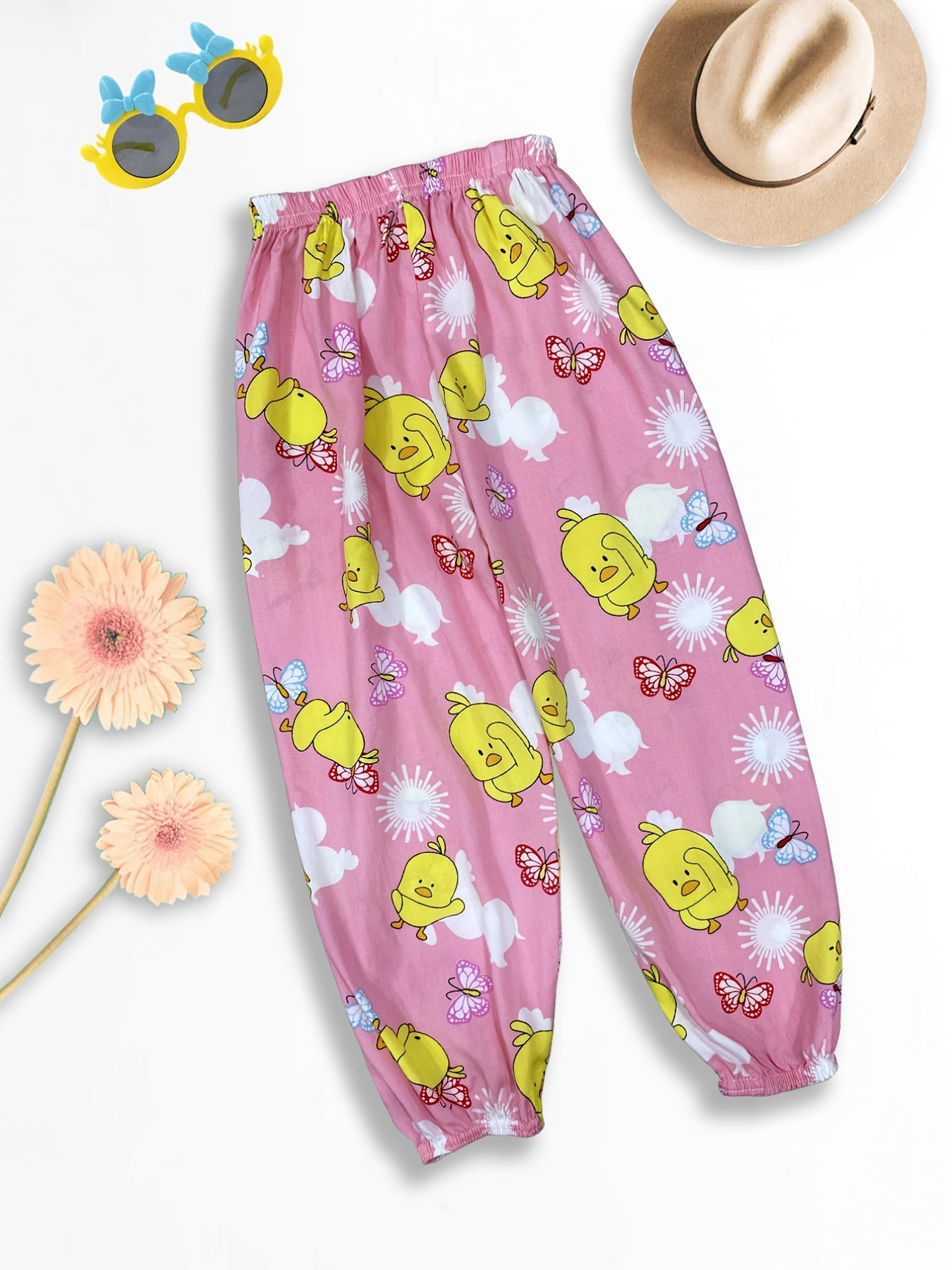 Girls' Duck Graphic Cotton Pajama Pants