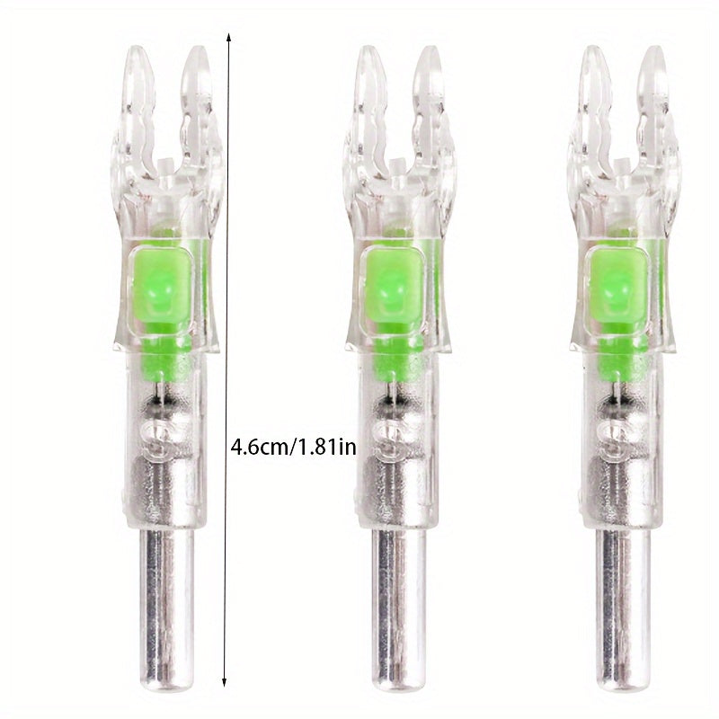 3pcs Luminous Nocks For 6.2mm Arrow Shaft, Multiple Colors