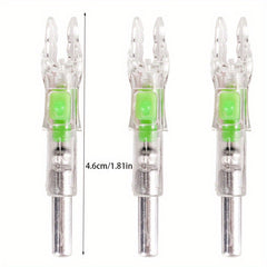 3pcs Luminous Nocks For 6.2mm Arrow Shaft, Multiple Colors