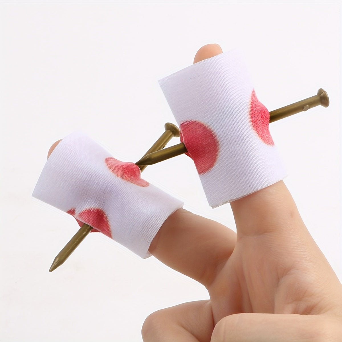 2pcs Tricky Finger Piercing Nail Toy