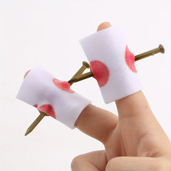 2pcs Tricky Finger Piercing Nail Toy