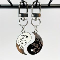 Tai Chi Pendant Keychain Set, Creative Decoration for Keys, Backpacks, Wallets