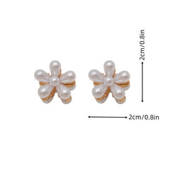 3pcs Mini Pearl Hair Clips Pearl Hair Claw Decorative Accessories
