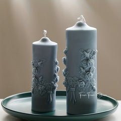 Rose Bouquet Aromatherapy Candle Silicone Mold for DIY Crafts Candle Making