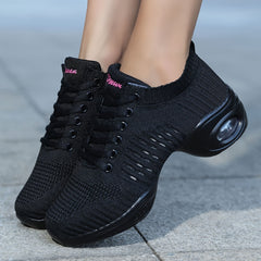 Women's Air Cushion Dance Shoes Low Top Training Sneakers
