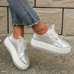 Womens Platform Sneakers Outdoor Shoes Lightweight & Comfortable Low Top Shoes
