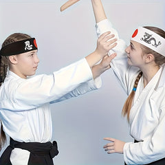 Samurai Headband Red Circle Karate Taekwondo Judo Chef Hats