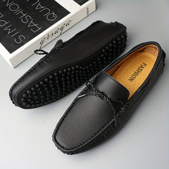 Men's Bowknot Moccasin Loafers Non-slip Driving Shoes