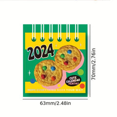 Small Desk Calendar Desktop Paper Stand Daily Table Planner Yearly