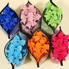 10pcs Bow Decor Hair Tie Hair Bands Ponytail Holders