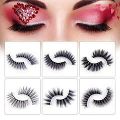 Soft Slender Long 3D False Eyelashes