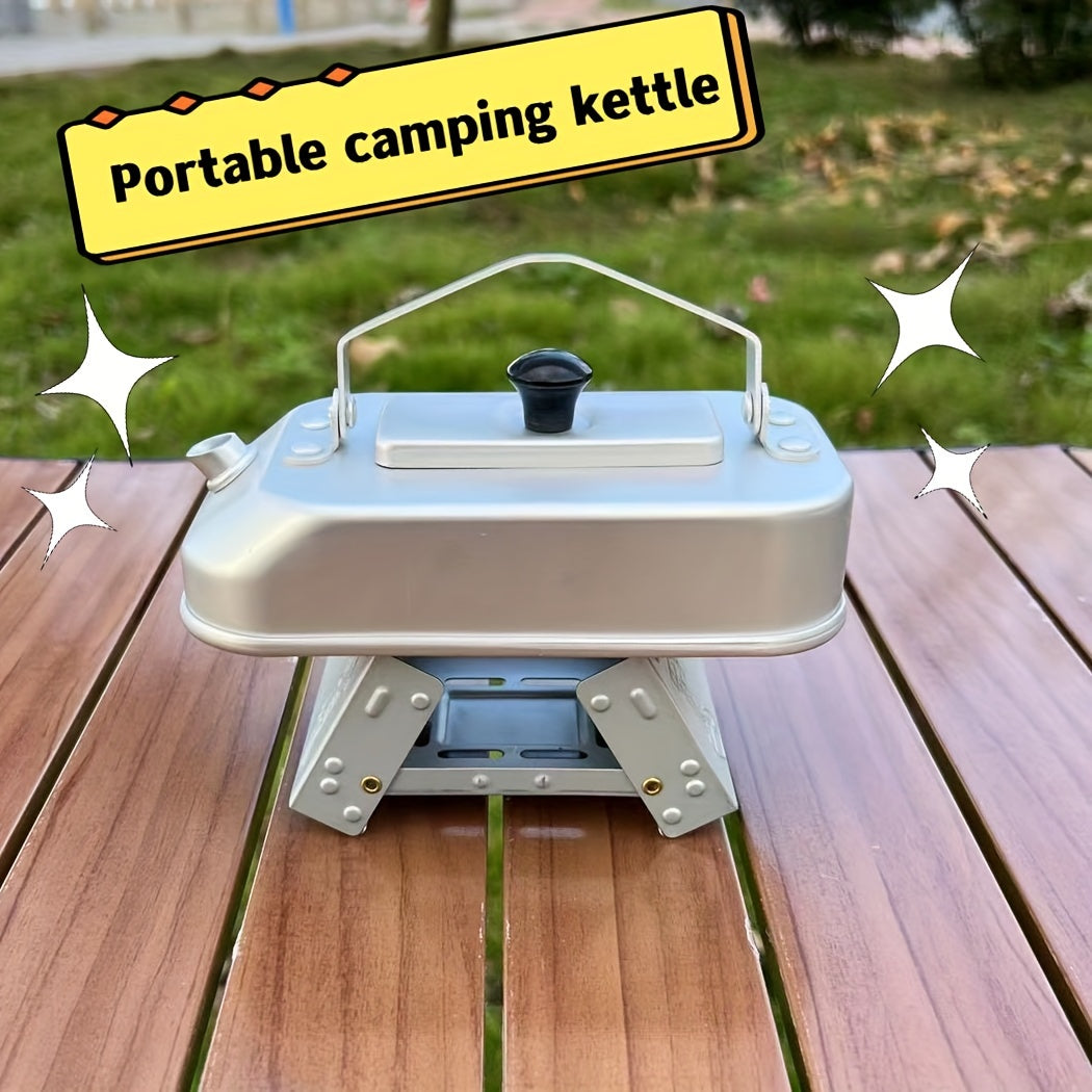 Portable Aluminum Kettle for Camp and Hike