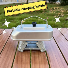 Portable Aluminum Kettle for Camp and Hike