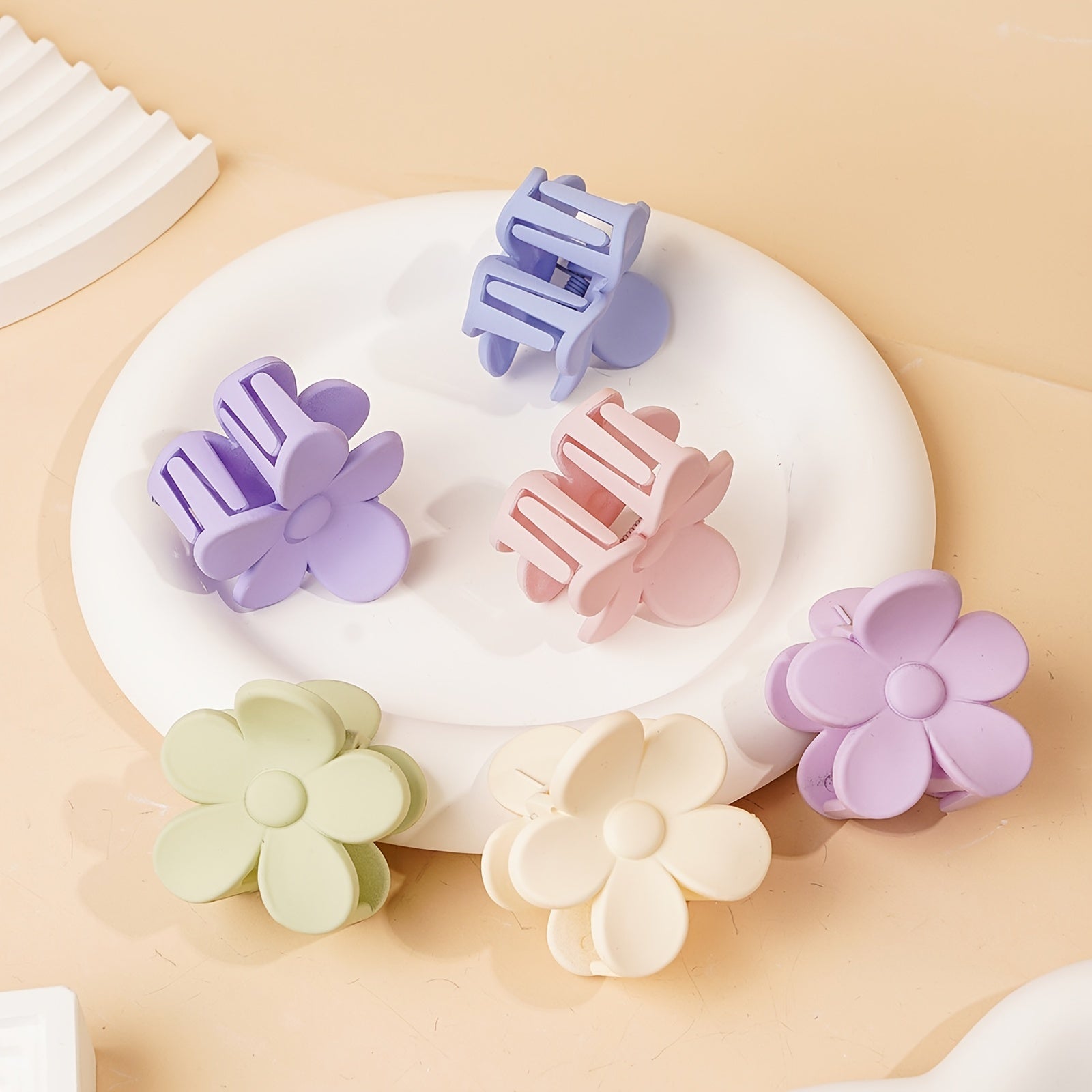 6pcs Daisy Resin Hair Clip Claw Large Flower Hair Clip Daisy Flower Hair Clip