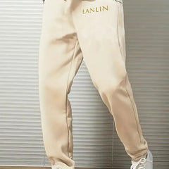 Men's Stylish Drawstring Joggers Breathable Loose Fit Pants