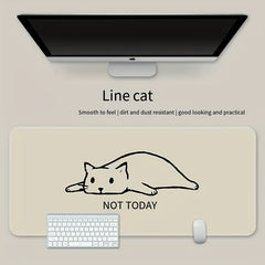 1pc Cat Desktop Lock Edge Thickened Keyboard Pad