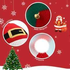 Christmas Plus Fleece Knitted Hat Creative Gift Christmas Accessories