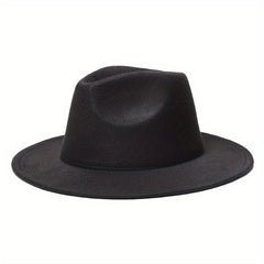British Style Classic Fedora Cap Solid Jazz Hats Unisex...