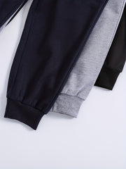 3pcs Boys Casual Active Sweatpants Jogger Sports Pants Kids Clothes