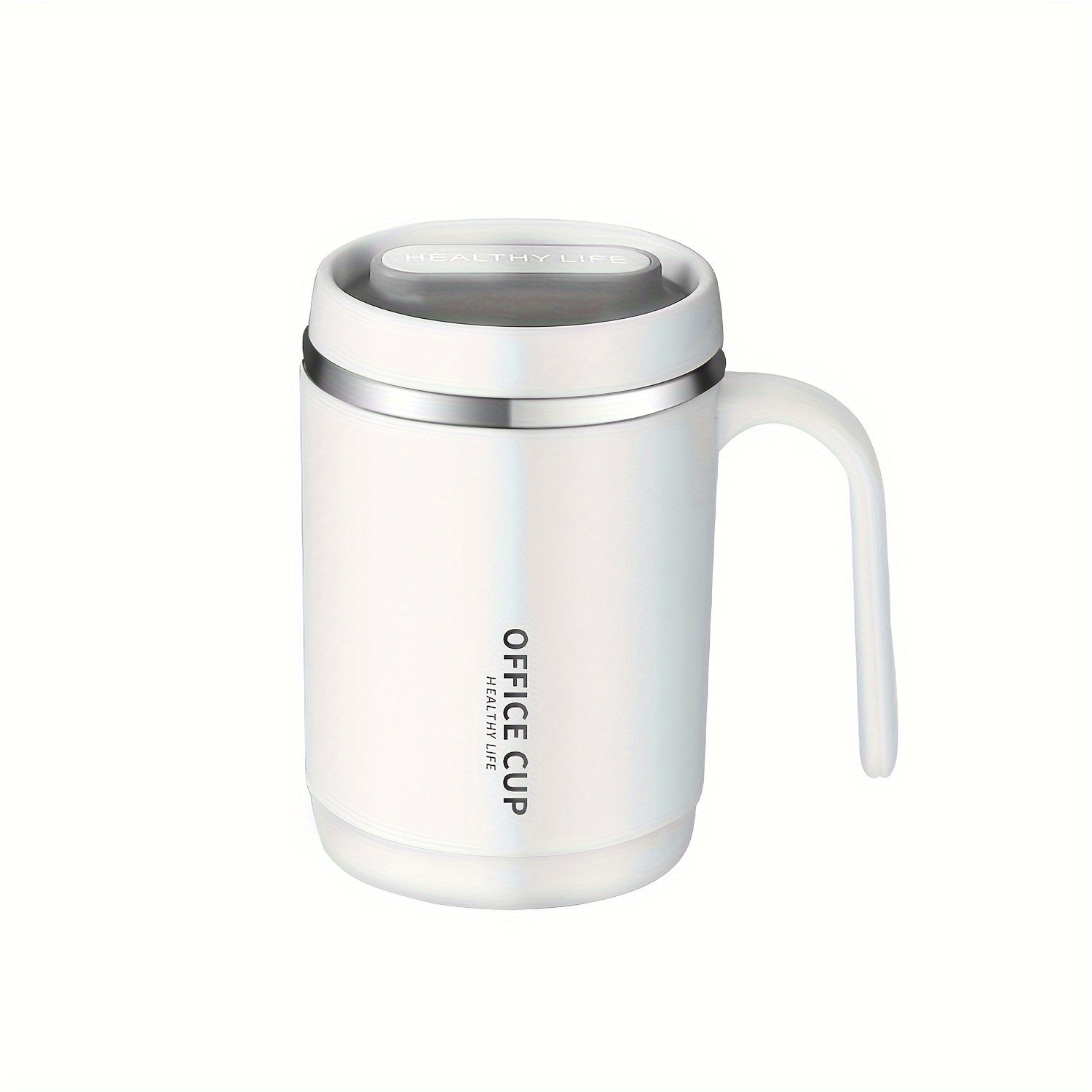 Large Capacity Stainless Steel Water Cup With Cover And Straw
