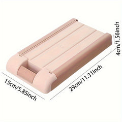 2pcs Under Desk Drawer Hidden Storage Box Large Capacity