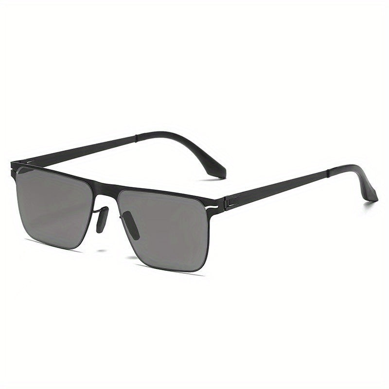 Men's Stainless Steel Polarized Sunglasses for Outdoor Activities