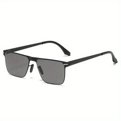 Men's Stainless Steel Polarized Sunglasses for Outdoor Activities