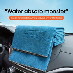 Advanced Car Wash Towel Wipe Cloth Superfine Fiber Double sided Short Wool