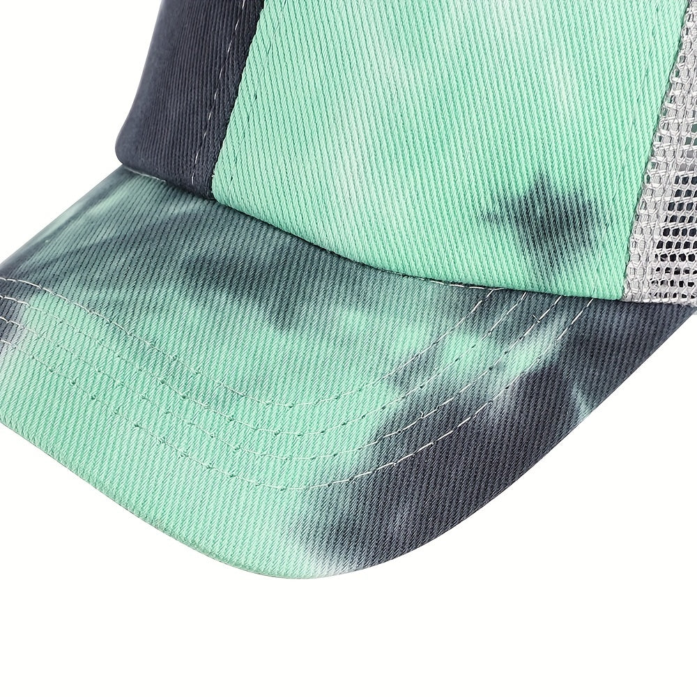 Kids Tie Dye Mesh Cap for Sun Protection