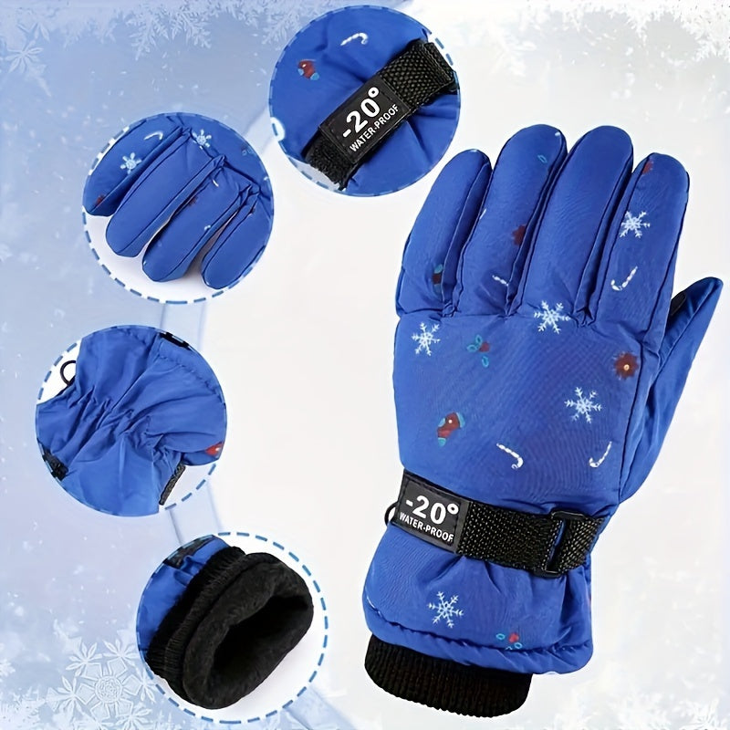 Winter Waterproof Skiing Gloves Warm Cold Weather