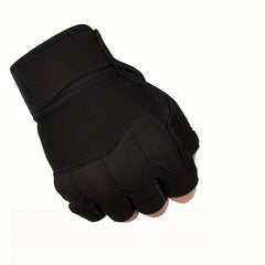 Fingerless Knuckle Tactical Gloves for Motorcycle Shooting Climbing