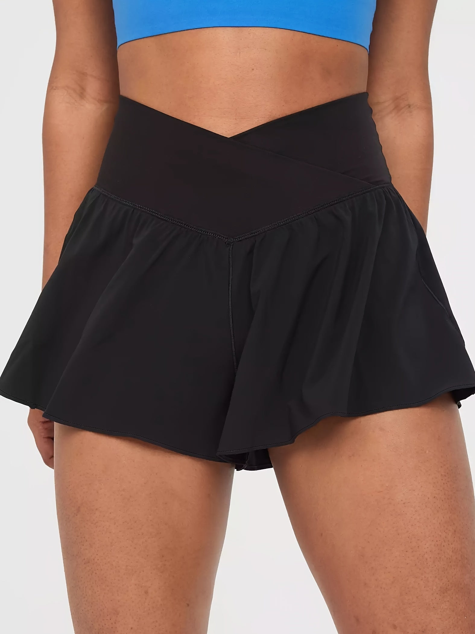 High Waist Yoga Shorts for Women Sports Fitness Running