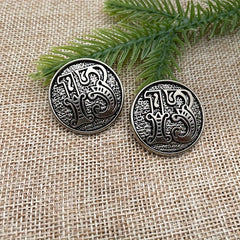 Set of 2 DIY Number 13 Pattern Golden Metal Buckles for Bags and Leather Goods