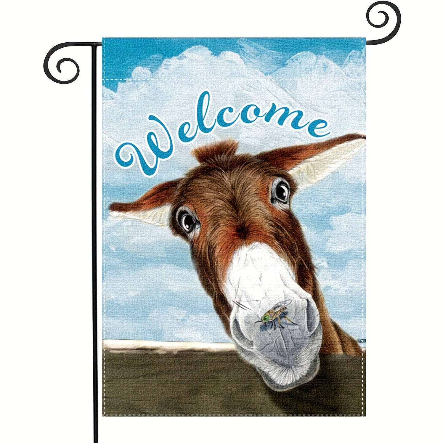 Funny Animal Donkey Garden Flag Farmhouse Decor