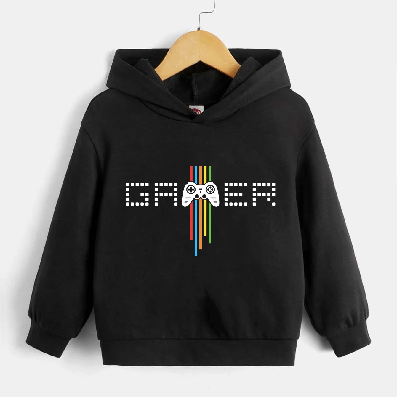 GAMER Letter Print Boys Pullover Hoodies Spring Fall Kids Sweatshirt