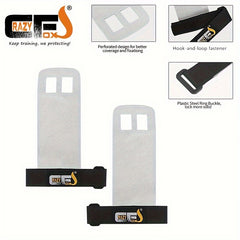 Gym Gloves w/ Barbell Grips & Palm Protection for Deadlifts Toes Crossfit