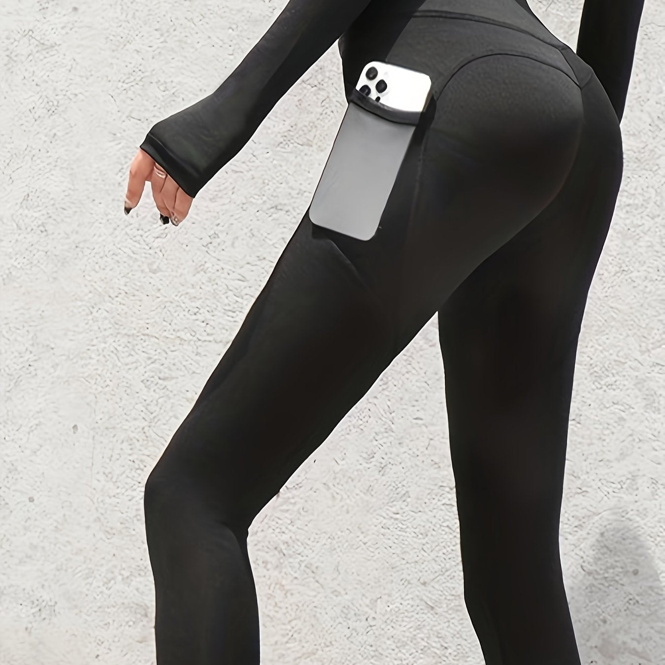 High Stretch Butt Lifting Leggings With Pocket Yoga Fitness Pants