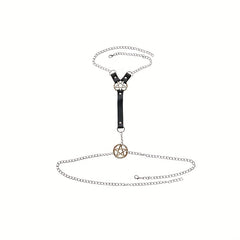 Pentagram Chest Harness Belt Gothic Body Suspenders