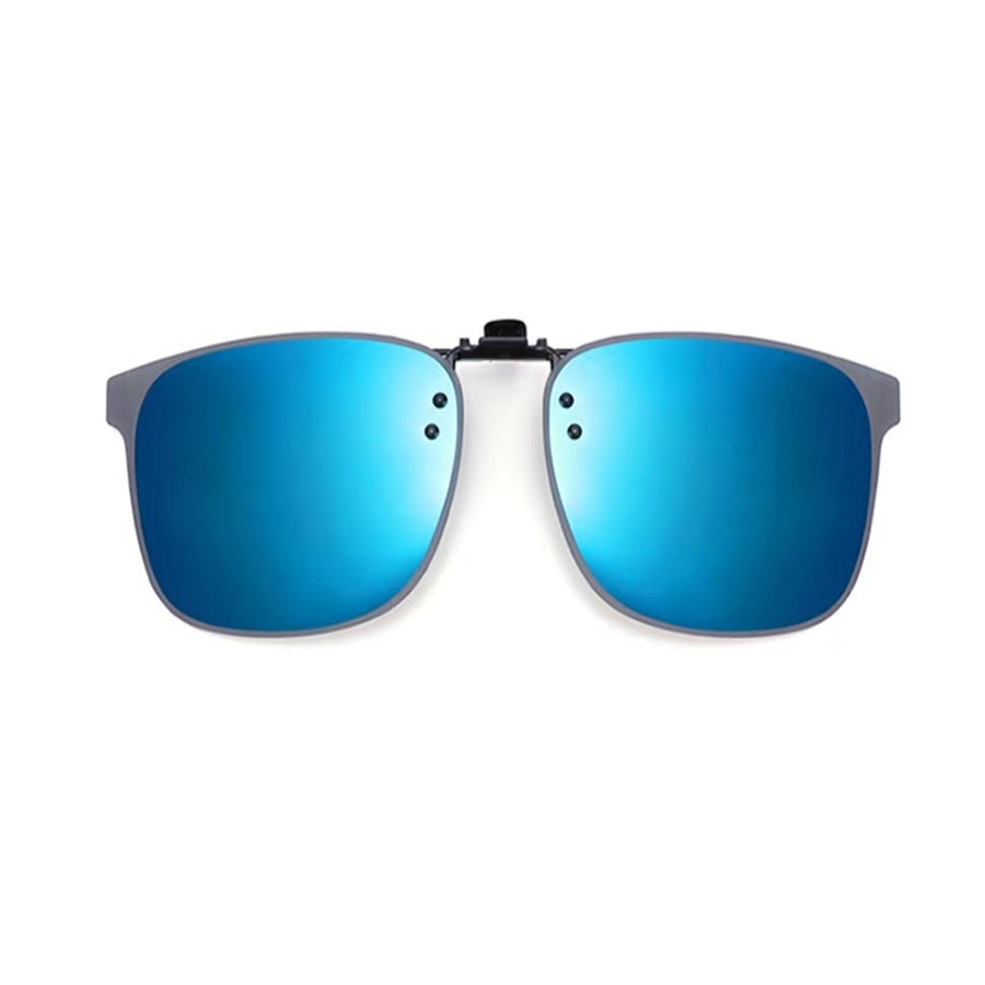 Neutral Frame Polarized Clip-on Light Lens Metal Glasses