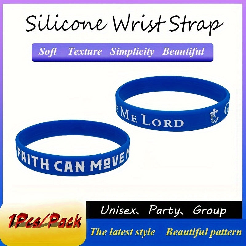 Colorful Slogan Silicone Bracelet Wristband